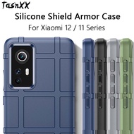For Xiaomi Mi 12 12X 11 PRO Lite Ultra 11T Silicone Shield Armor Phone Case Full Cover Soft TPU Protector Anti-Drop Airbag Shell