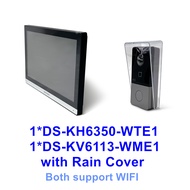 HBGER DS-KH6350-WTE1 Hik Vedio อินเตอร์คอม7นิ้วหน้าจอแสดงภาพ POE Network สถานีในร่ม IP ปลดล็อคประตูโ