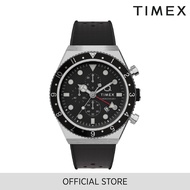 Timex Q Timex Three Time Zone Chronograph Men Watch Silicon TMTW2V70000UJ