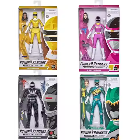 Power Rangers Lightning Collection Zeo Yellow Ranger in Space Phantom Ranger Pink Ranger Dino Charge