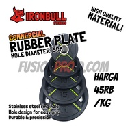 Iron Bull Weight Plate IronBull Barbell Rubber Plate Dumbell Dambel