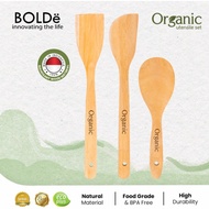 BOLDe Organic Utensil Set Wood 3 Pcs ORIGINAL wooden spatula