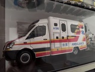Tiny 微影 1/18 香港消防處救護車 救護車模型 A186 救護車 1/18