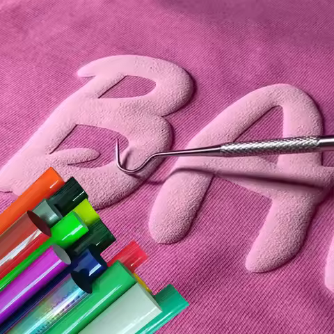 CHEONET HTV --- 3D Puff Heat Transfer Vinyl DIY Custom Clothing Logo Cutting Plotter Heat Press Easy