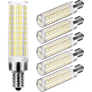 E12 LED Bulbs, 6pcs 12W LED Candelabra Bulbs 100w Equivalent 1200Lumen 6000K Daylight White Non-Dimm