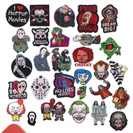 [Custom Velcro patch] HK Four Horror Movie Cartoon Embroidery 3D   Patch /Badges/armband/Emblem Deco