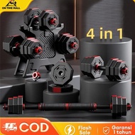 OTM Dumbell Set 30kg/ 40kg Barbell 4 In 1 Pvc Weightlifting Sports Equipment