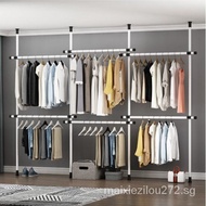 [FREE SHIPPING]Drying rack floor to ceiling telescopic clothes rack clothing rack
