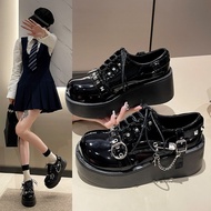 Ya Culture Hot Girl Platform Shoes Summer New Style Gothic Style y2k Dark Punk Platform Small Leathe
