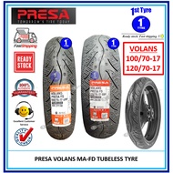 TAYAR TIRES PRESA MAXXIS VOLANS TUBELESS MAFD 100/70/17, 120/70-17 TUBELESS