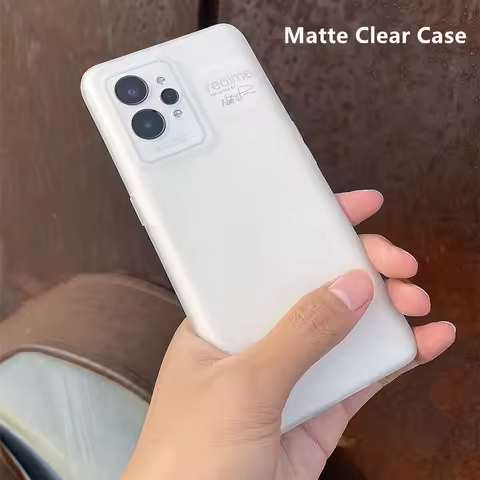 Case For Realme GT2 Pro GT Neo 2 2T 3 3T Master Edition Q3S Q5 Matte Transparent Case Ultra Thin Sof