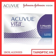 (6 lenses) Kính Áp Tròng 1 Tháng Acuvue Vita 1-Month BC 8.8 Silicon hydrogel
