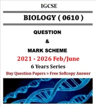 Igcse Biology (0610) 2021 - J2026 Past papers.