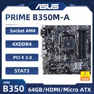 AMD B350 Motherboard ASUS PRIME B350M-A Socket AM4 Motherboard DDR4 64GB PCI-E 3.0 M.2 HDMI Micro AT