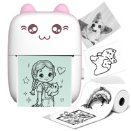 Mini Portable Thermal Printer Paper Photo Pocket Thermal Printer Mini Printer Cute Printer