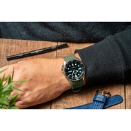 Uncle Seiko Custom Curved Waffle Strap DrabOlive SKX 007 009 SRPD 5KX SSK GMT