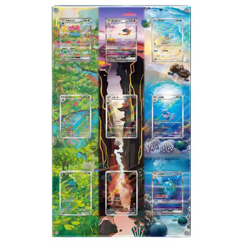 Diy Ptcg 151 First Generation Charizard Stuck Brick Ptcg First Partner Collection Card Card Display 