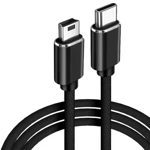 Receiver OTG Cord Digital Camera USB-C to Mini 5-Pin USB Type C To Mini USB Cable Data Sync Quick Ch
