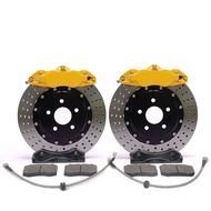 ┱Jada 9200 Car Brake Kit 4 Pots Aluminum Caliper 330*28mm Rotor For 2014-Toyota-RAV4 Front Wheel i❣