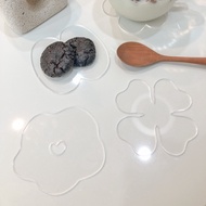 ACRYLIC GLASS Coaster BEER Coaster COFFEE Coaster TRANSPARENT CUTE Coaster ACRYLIC Coaster/ Coaster 