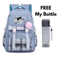 Tas Sekolah Anak Permpuan Terbaru 2025 SD SMP SMA Kuromi Ransel Trendi Fashion Korea Style Murah