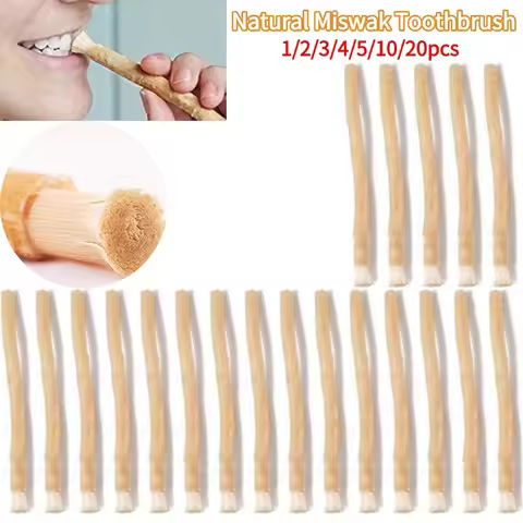 Portable Natural Miswak Toothbrush Traditional Arak Miswaak Manual Teeth Whitener Manual Tooth Care 