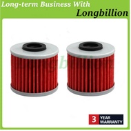 15412-MGS-D21 New 2pcs Motorcycle Oil Filter for HONDA NC700X DCT CTX700N CRF1000D SXS1000M3 Pioneer