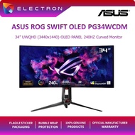ASUS ROG Swift OLED PG34WCDM gaming monitor 34" (33.9" viewable, 3440x1440) 800R curved panel, 240Hz