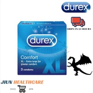 [Ready Stock] Durex Comfort XL Condoms 3's