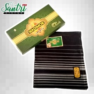 sarung wadimor polos / sarung wadimor songket / sarung wadimor pria - hitam tumpal