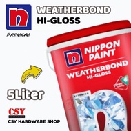 NIPPON PAINT Weatherbond Flex (OLD PACKING) / Weatherbond Hi-gloss (NEW) 5liter