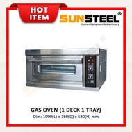 【SUNSTEEL】Heavy Duty Industrial Gas Oven 1 Deck 1 Tray