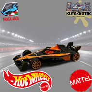 Hotwheels Mobil Balap F1 Formula E Gen3 Hitam Strip Orange Lot N 2025 Track Aces