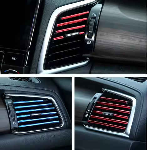 10PCS Car Air Outlet Decor Strips for BMW 4 3 2 1 5 series E39 F30 F20 F32 X1 X2 X3 X4 X5 X6 X7