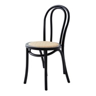 Rattan Chair French-Style American-Style Solid Wood Rattan Chair Vintage Dining Table and Chair Household Restaurant Balcony with Rattan Chair