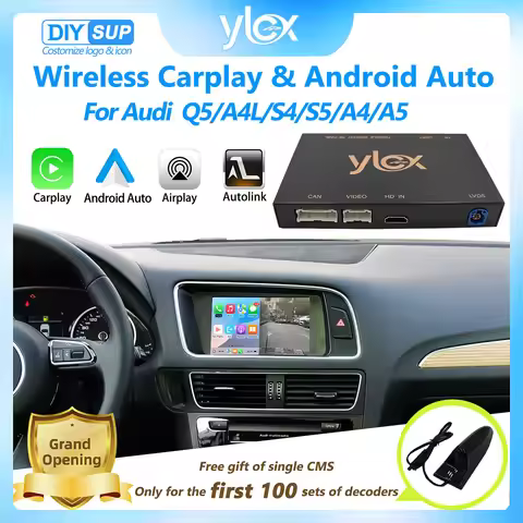 Wireless CarPlay Android Auto Interface for Audi Q5 A4L S4 S5 A4 A5 3GMMI Knob with AirPlay Android