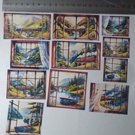 ARTDOESWORK Window view 1 matte sticker