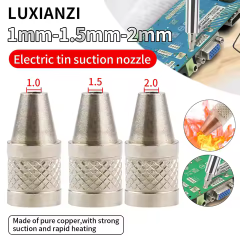 LUXIANZI 1.0/1.5/2.0 Electric tin suction device Replacement Nozzle Solder suction Heating Element W