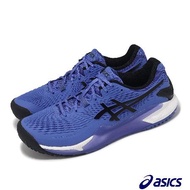 Asics 網球鞋 GEL-Resolution 9 OC 2E 男鞋 黑 藍 寬楦 法網配色 運動鞋 亞瑟士 1041A378401