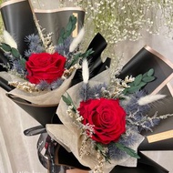 | 小夢境花藝 | 厄瓜多XL永生紅玫瑰花束 大玫瑰花 情人節花束