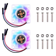 GeeekPi 2個Raspberry Pi 4 PWM制御可能ファンRaspberry Pi PWM速度調整ファン40x40x10mm R