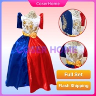 Filipiniana for Kids Girls buwan ng wika costume Philippine Flag Inspired United Nation Costume
