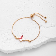 Hyl Jewelry 597B Gelang Titanium Wanita Bangle Bracelet Terbaru Anti Karat Dan Keroncong Lilit Asli 