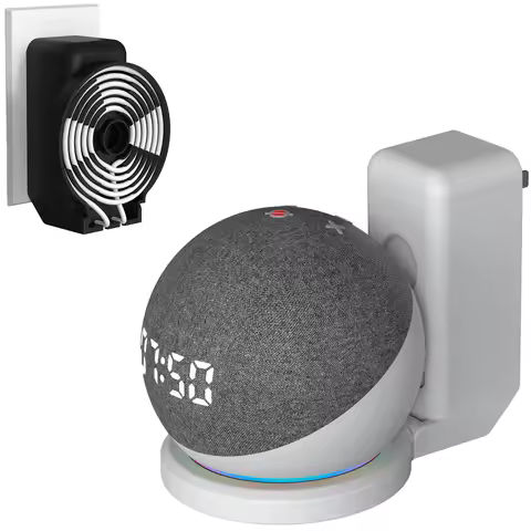 For Amazon Echo Dot 5th / 4th Generation Wall Holder & Echo Dot 5th Gen Kids Stand with Cable Storag