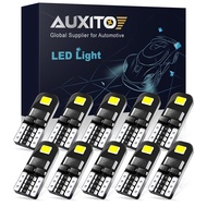 AUXITO 10Pcs T10 W5W Led Canbus For Car Reading Light Automotive Interior Lamp 2835 Smd 6000K White