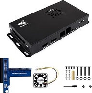 Metal Enclosure for Raspberry Pi Compute Module 5 IO Board with Cooling Fan, 40PIN GPIO Adapter, Wal