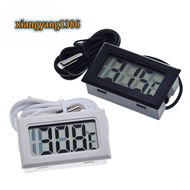 Digital Thermometer Hygrometer Mini LCD Humidity Meter Freezer Fridge Thermometer for -50~70 Coolers Aquarium Chillers FY-10