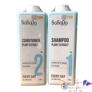 [ NA ] SASABA Plant Extract Shampoo and Conditioner 800mlx2