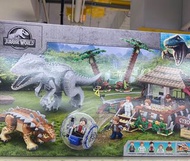 樂高LEGO積木侏羅紀世界 75941暴虐霸王龍大戰甲龍禮物　積木