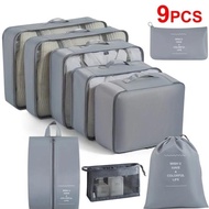 [LV] Tas Travel Organizer Storage Bag Luggage Bag Tas Dalam Koper 9in1 Set 9Pcs SET Travel Luggage O